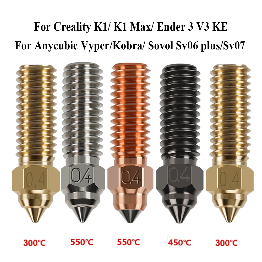 3D Printer Nozzle Brass - فوهة لـ Creality K1 Max Ender