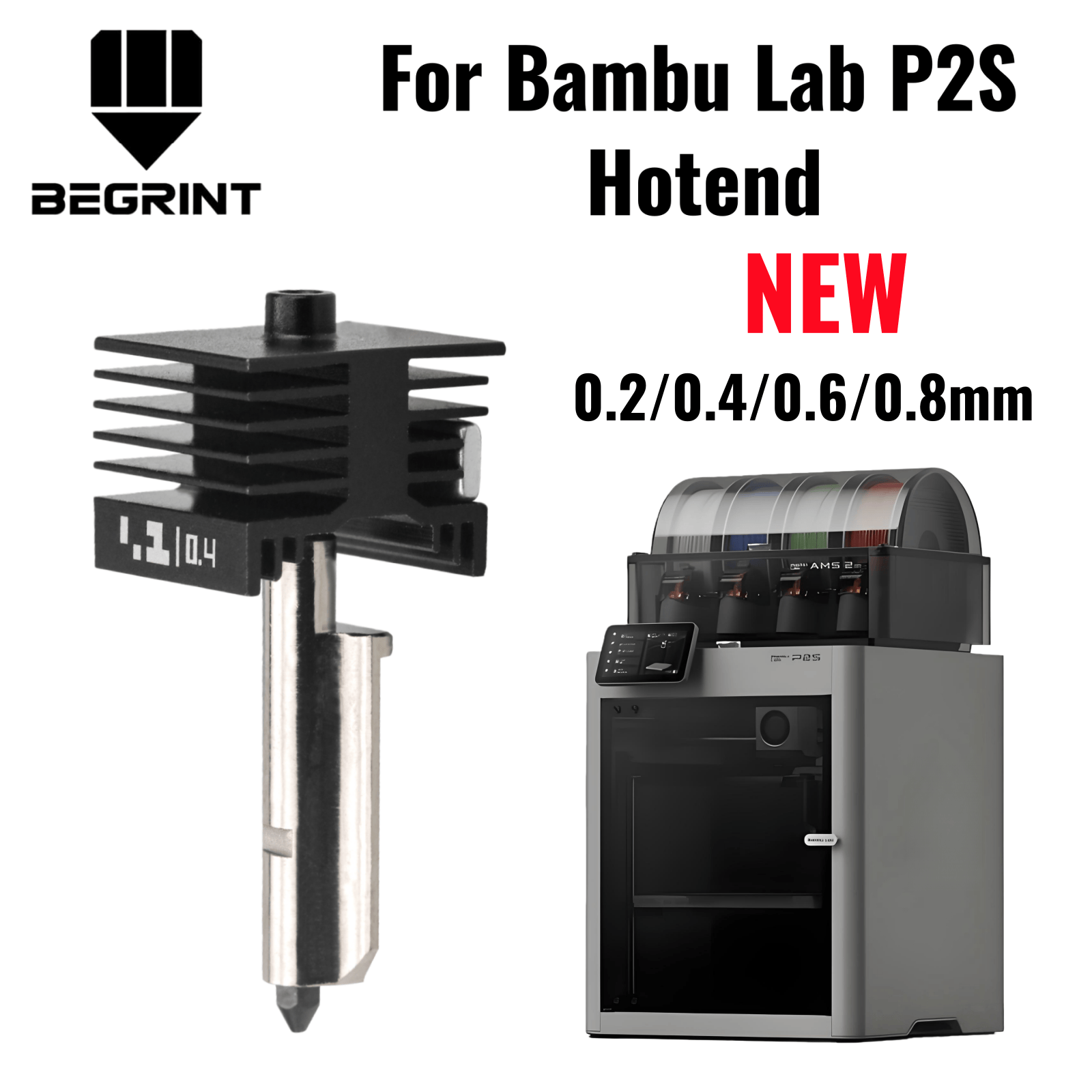 3D Printing Bambu Lab - لـ Bambu Lab P2S X2D، رأس