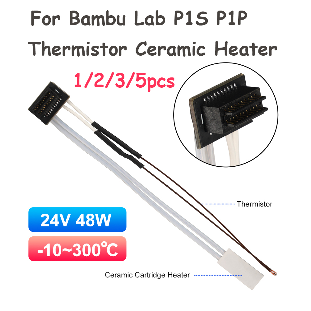 3D Printing Bambu Lab - سخان خرطوشي سيراميكي (ثيرميستور) لطابعات Bambu