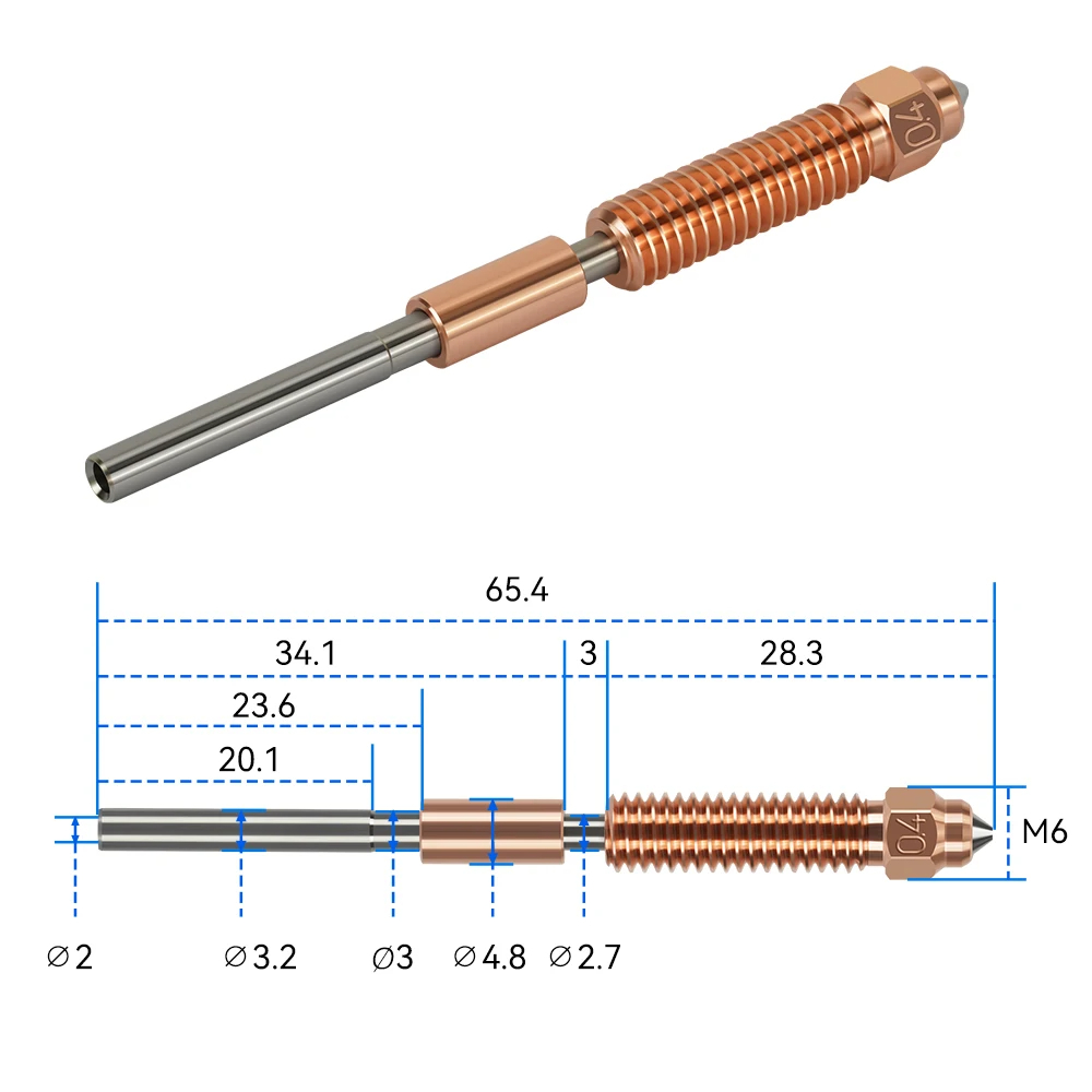 فوهة K1 Max سريعة التبديل K1 S - مراجعة 3D Printer Nozzle Brass وسعره
