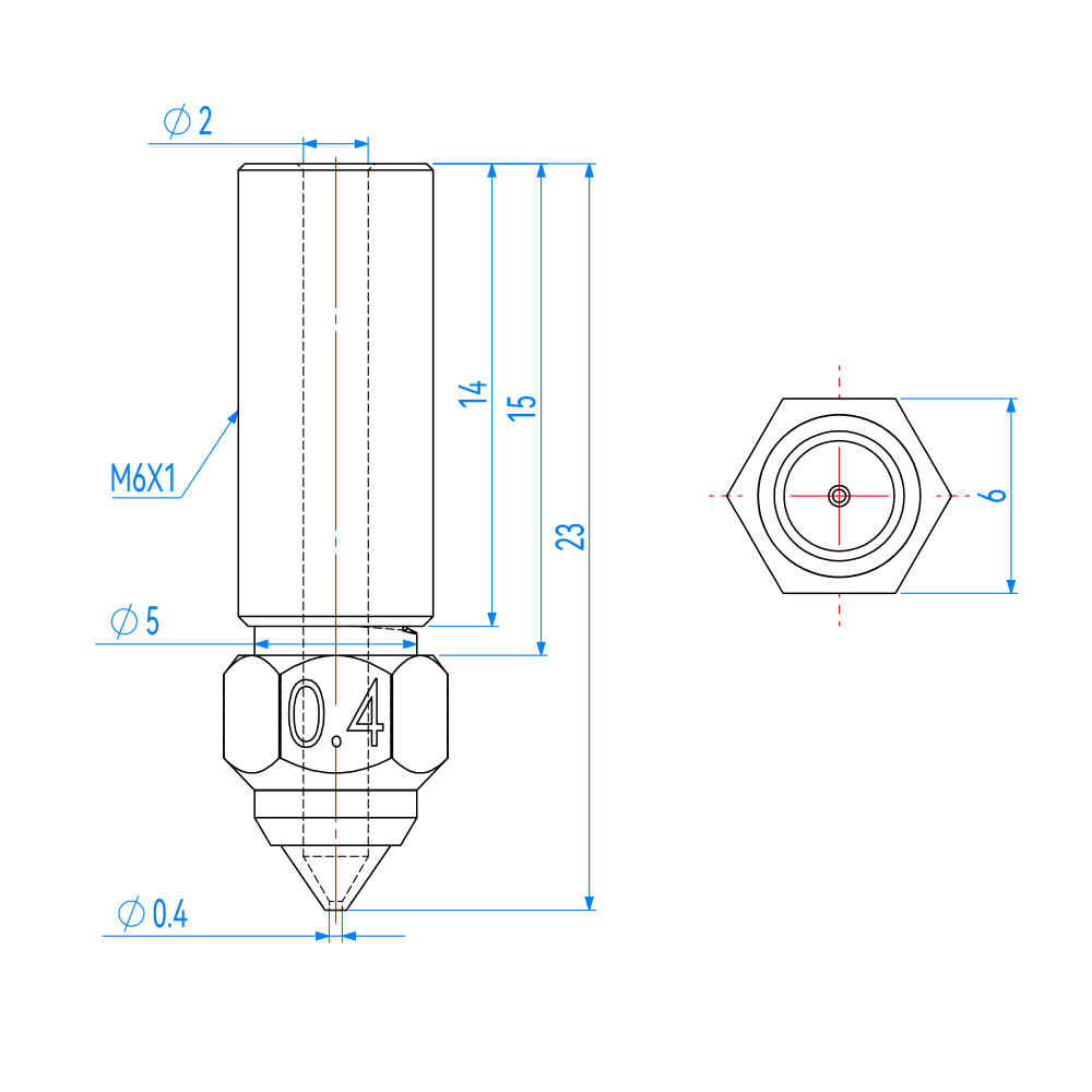 فوهة لـ Creality K1 Max Ender  - مراجعة 3D Printer Nozzle Brass وسعره