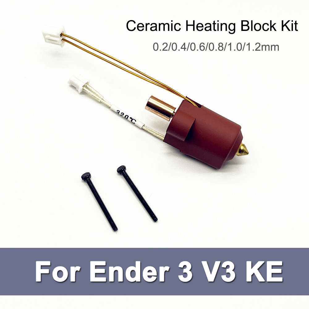 Hotend ل أندر 3 V3 KE السيرامي - مراجعة 3D Printer Nozzle Brass وسعره