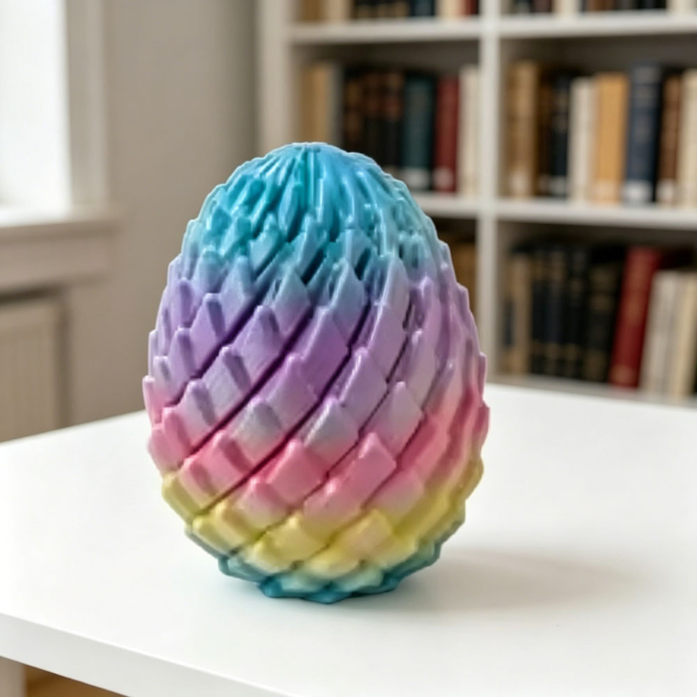 بيضة تنين مطبوعة بتقنية ثلاثية - مراجعة 3D Printing Household Items وسعره