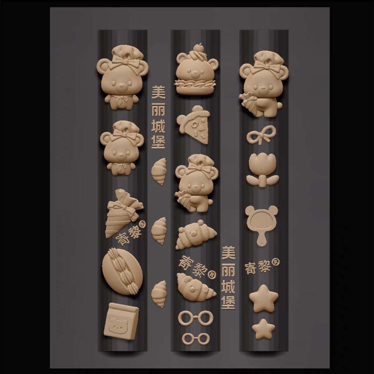 1 قطعة أرنب فاسق الدب العنكبوت - مراجعة 3D Printing Template وسعره