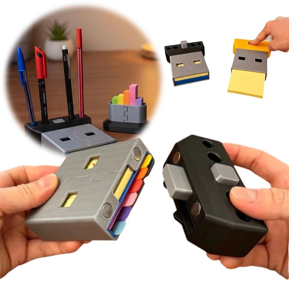 حامل ملاحظات لاصقة بتصميم USB  - مراجعة 3D Printing Template وسعره