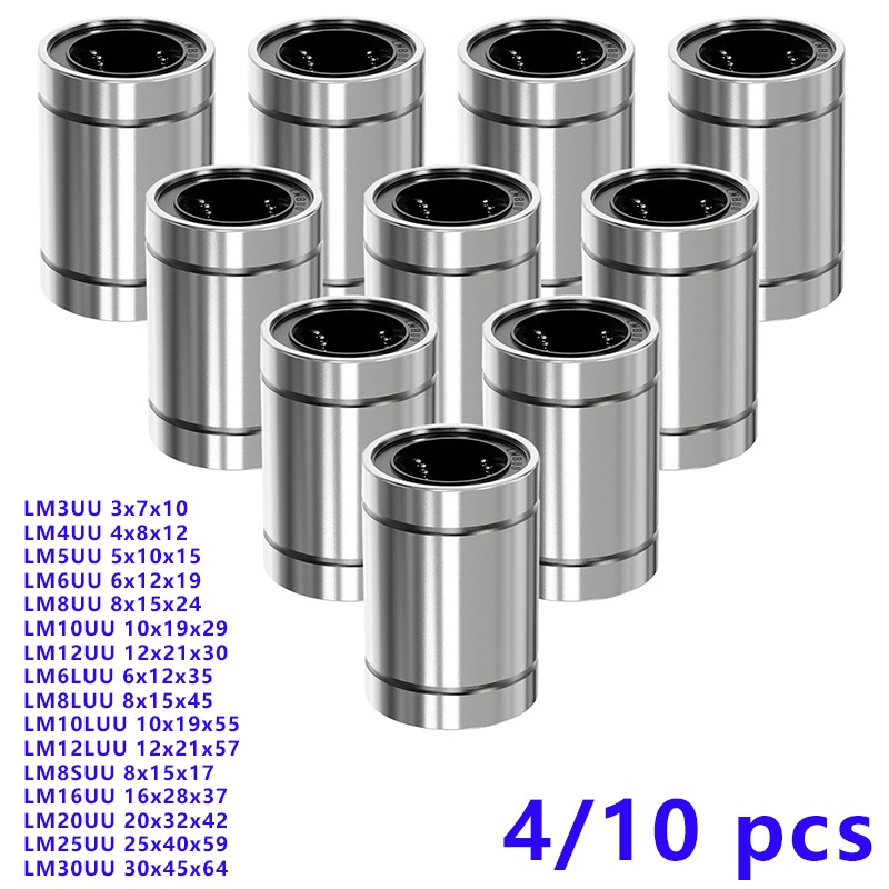 4/10 قطعة LM8UU LM10UU LM16UU  - مراجعة 3D Printing Guide وسعره