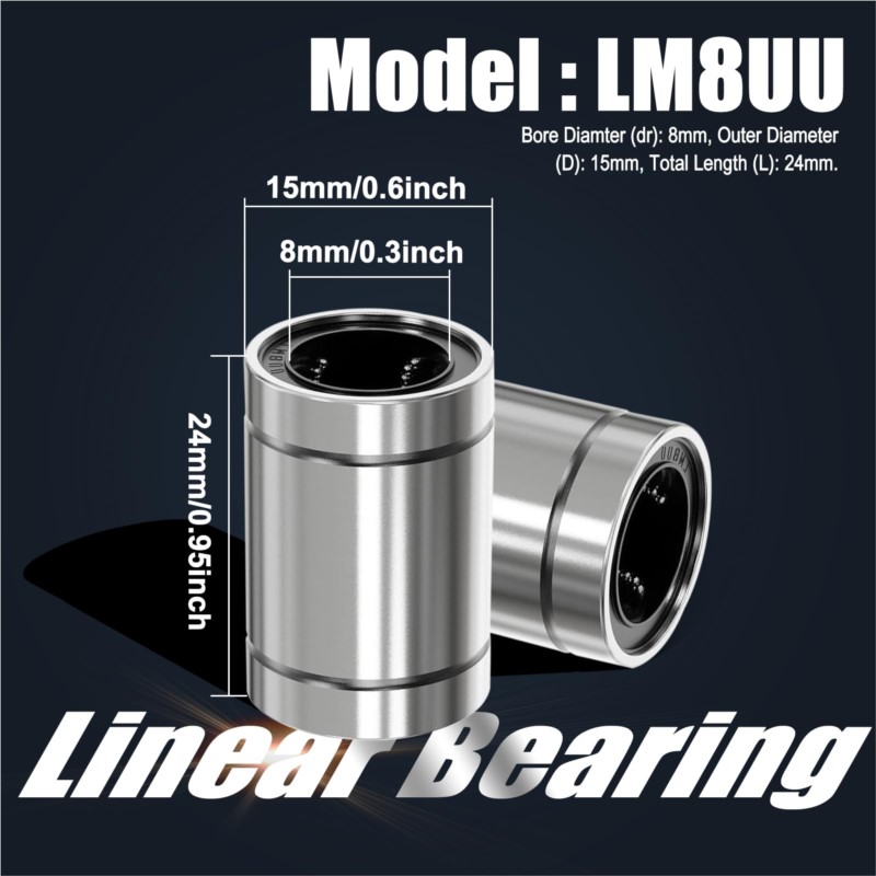 4/10 قطعة LM8UU LM10UU LM16UU  - مراجعة 3D Printing Guide وسعره